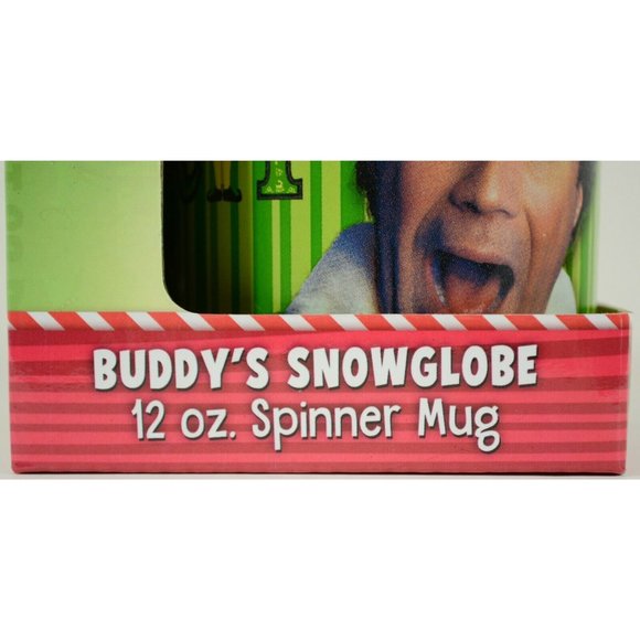 Elf Cotton-Headed Ninny Muggins Snowglobe Spinner Coffee Mug Cup 12 oz Buddy Elf - Picture 2 of 8